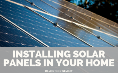 Installing Solar Panels in Your Home